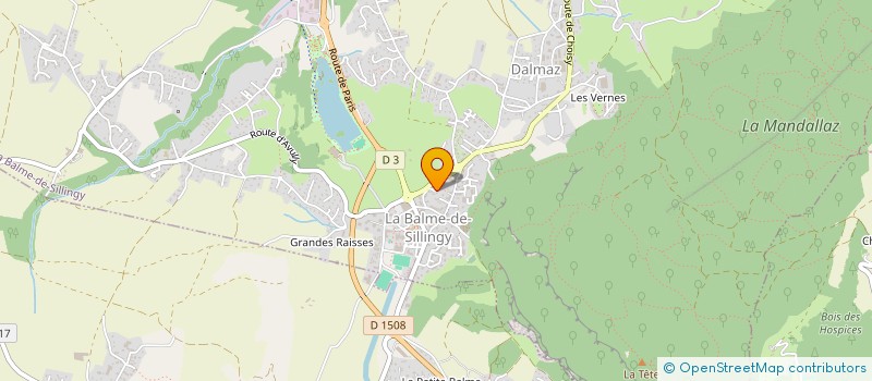 localisation de l'entreprise JMV 74  LA BALME-DE-SILLINGY