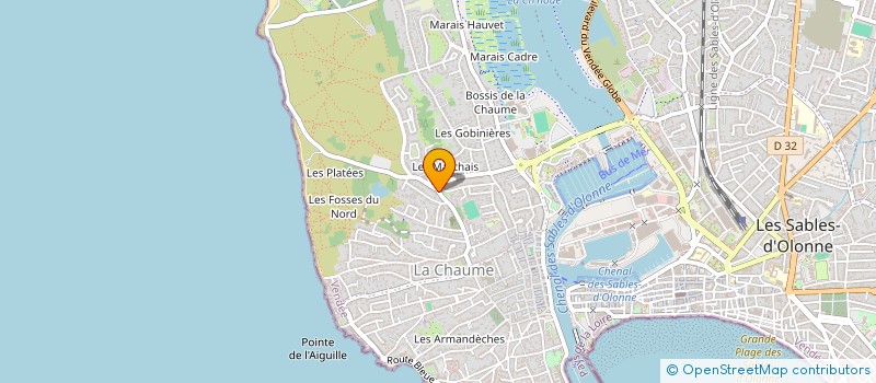 localisation de l'entreprise JMV-HOLDING à LES SABLES D'OLONNE