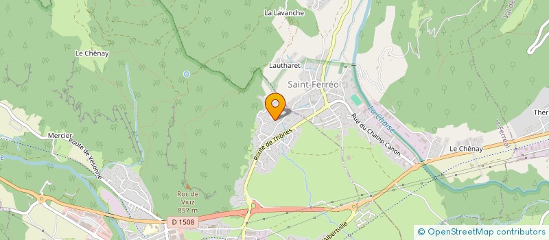 localisation de l'entreprise JMV MAINTENANCE INDUSTRIELLE à FAVERGES-SEYTHENEX