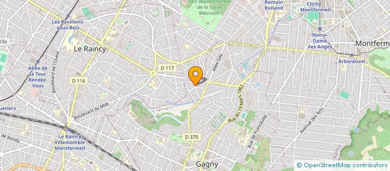 localisation de l'entreprise JMV PEINTURES SARL  GAGNY