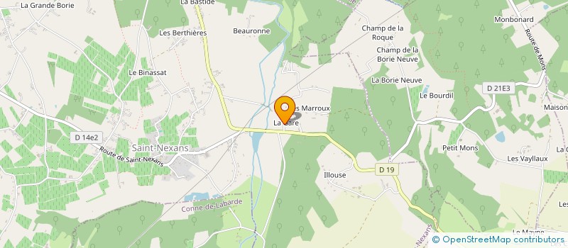 localisation de l'entreprise JMV RENOVATION  SAINT-NEXANS