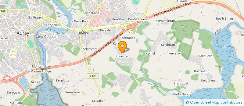 localisation de l'entreprise JMV RINGER à PLUNERET