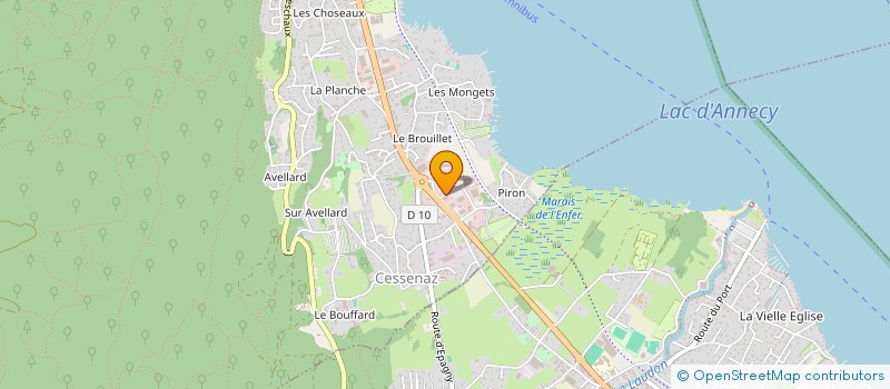 localisation de l'entreprise JMVA à SEVRIER