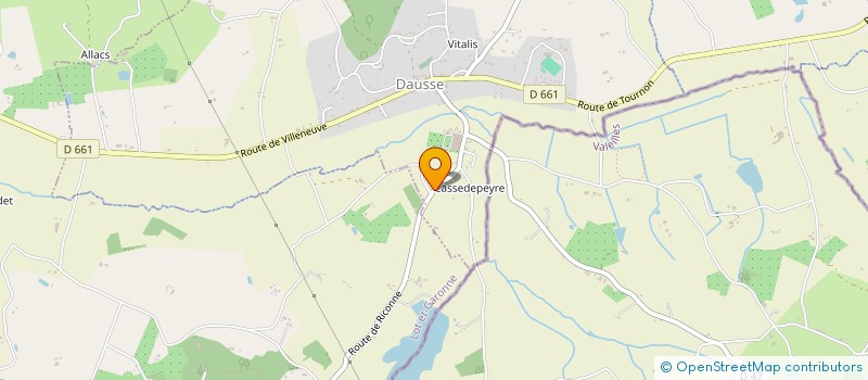 localisation de l'entreprise JMVB  DAUSSE