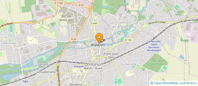 localisation de l'entreprise JMVG  ARPAJON