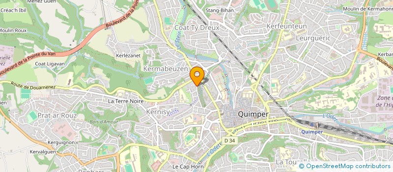 localisation de l'entreprise JMZH à QUIMPER