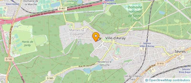 localisation de l'entreprise JMZM 11  VILLE-D'AVRAY