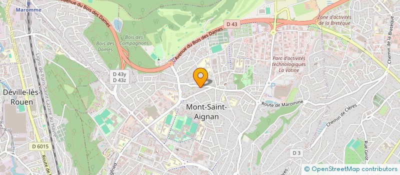 localisation de l'entreprise JN AUTO 76 à MONT-SAINT-AIGNAN