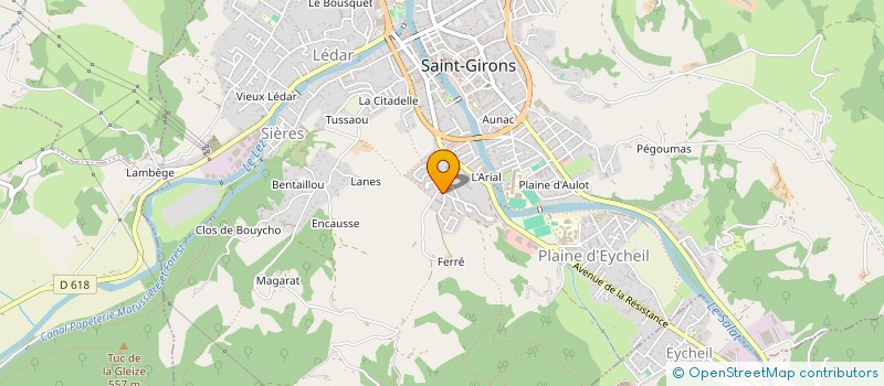 localisation de l'entreprise JN IMMOBILIER à SAINT-GIRONS