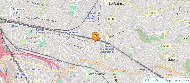 localisation de l'entreprise JN.MAT COUDOULIERE à VILLEMOMBLE