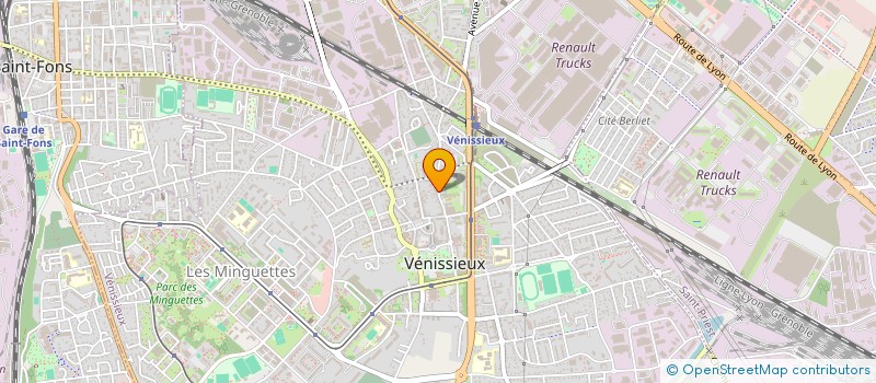 localisation de l'entreprise JN TRANSLOC à VENISSIEUX