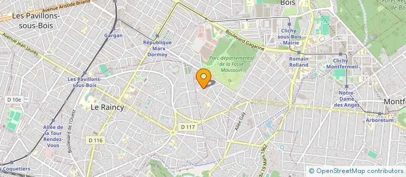 localisation de l'entreprise JNA IMMO à CLICHY-SOUS-BOIS