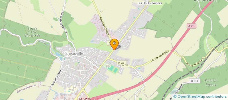 localisation de l'entreprise JNA INVEST  ISNEAUVILLE