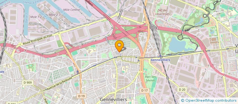 localisation de l'entreprise JNANE à GENNEVILLIERS