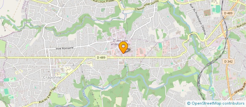 localisation de l'entreprise JNB  CRAPONNE