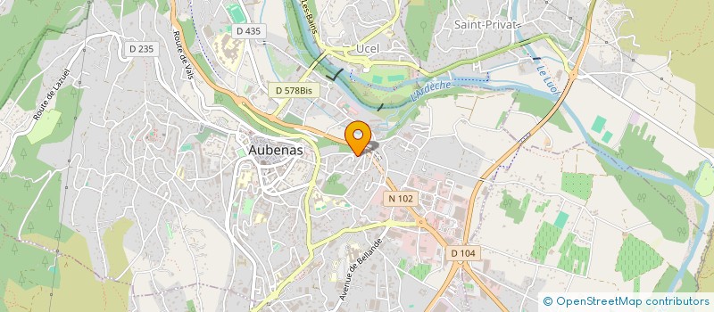 localisation de l'entreprise JNC à AUBENAS