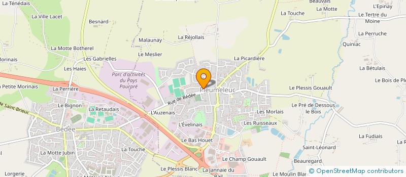 localisation de l'entreprise JNC  PLEUMELEUC