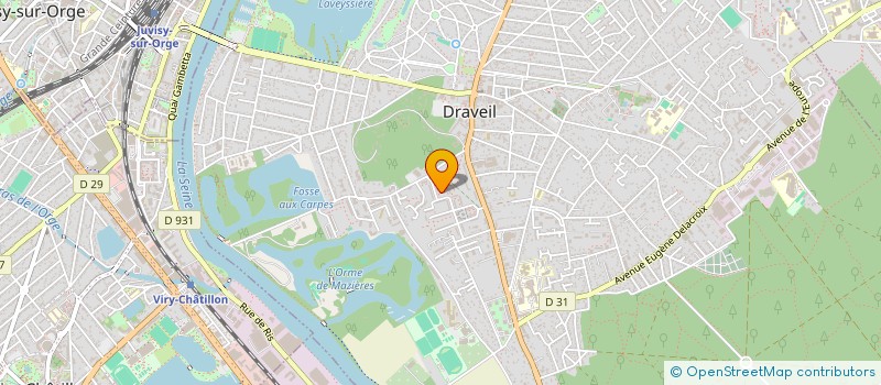 localisation de l'entreprise JNC PROPRETE à DRAVEIL