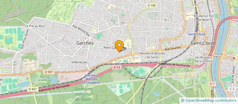 localisation de l'entreprise JNCA IMMO à GARCHES