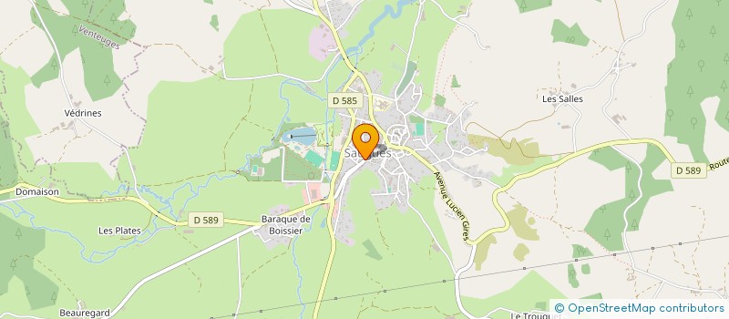 localisation de l'entreprise JNCM  SAUGUES