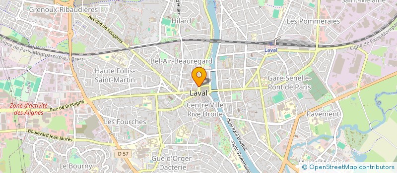 localisation de l'entreprise JNCN RESTAURATION à LAVAL