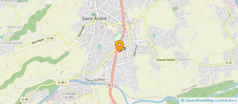 localisation de l'entreprise JND à SAINT-ANDRE
