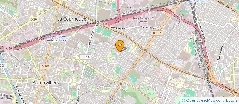 localisation de l'entreprise JNDATA à LA COURNEUVE