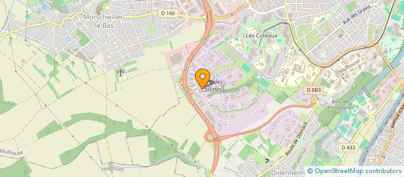 localisation de l'entreprise JNESIS  MULHOUSE