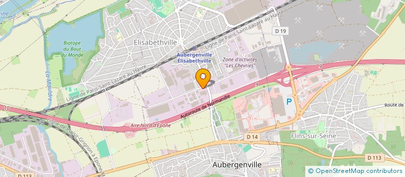 localisation de l'entreprise JNF ENERGIES ELECTRONIQUE  AUBERGENVILLE