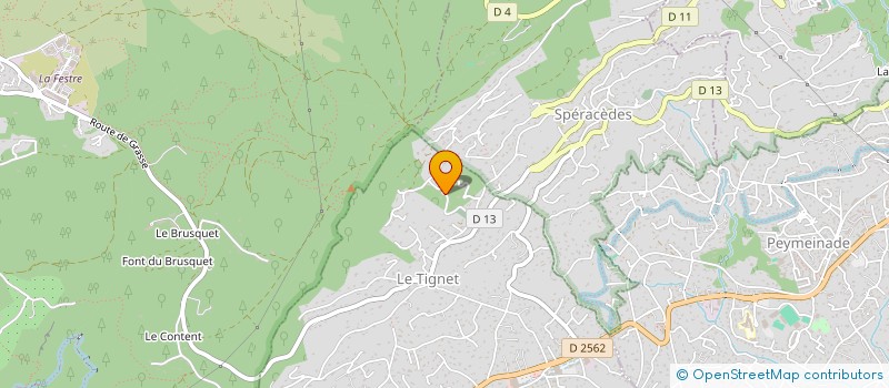 localisation de l'entreprise JNF GRASSE 2007 à LE TIGNET
