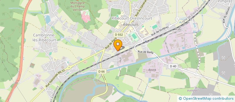 localisation de l'entreprise JNG  RIBECOURT-DRESLINCOURT