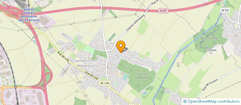 localisation de l'entreprise JNG  SAINGHIN-EN-MELANTOIS