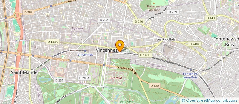 localisation de l'entreprise JNGS à VINCENNES