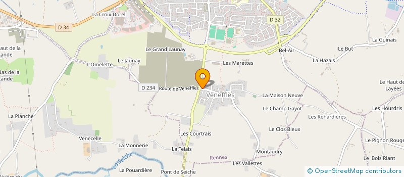 localisation de l'entreprise JNH  CHATEAUGIRON