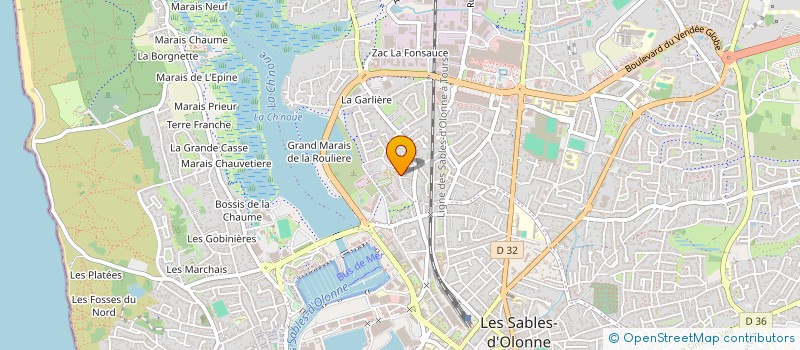 localisation de l'entreprise JNH INVEST à LES SABLES-D'OLONNE