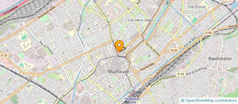 localisation de l'entreprise JNJ  MULHOUSE