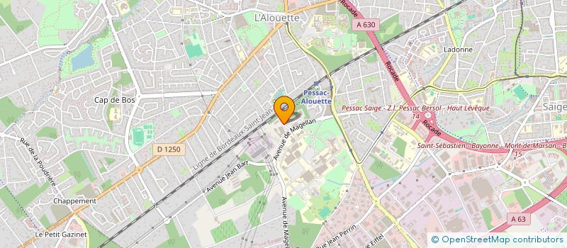 localisation de l'entreprise JNJ  PESSAC