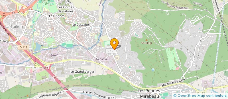localisation de l'entreprise JNJ IMMO à LES PENNES-MIRABEAU