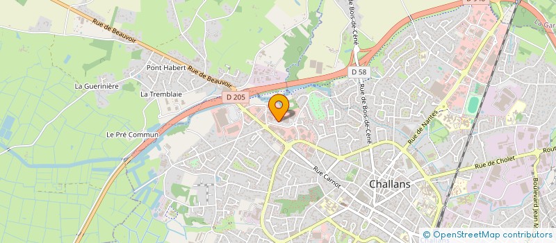 localisation de l'entreprise JNK DECORATION à CHALLANS