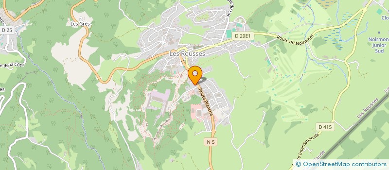 localisation de l'entreprise JNL  LES ROUSSES