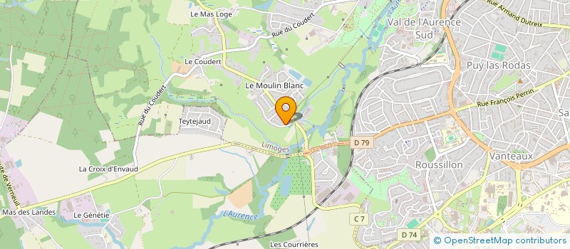 localisation de l'entreprise JNL à LIMOGES
