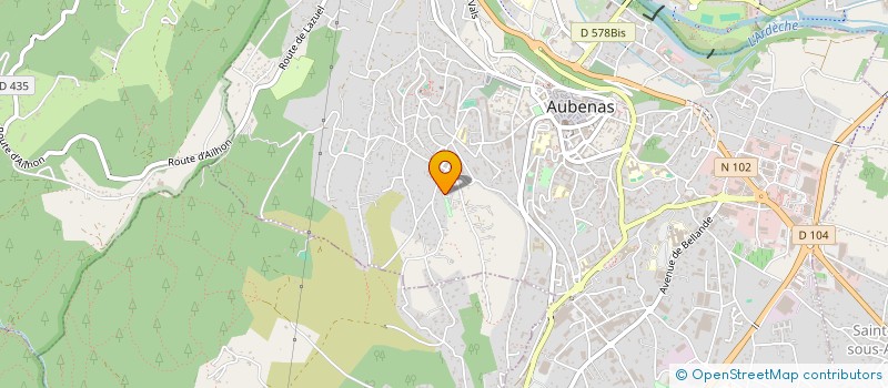 localisation de l'entreprise JNL BATIMENTS à AUBENAS
