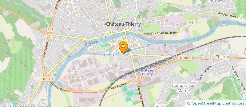 localisation de l'entreprise JNL LOCATION à CHATEAU-THIERRY