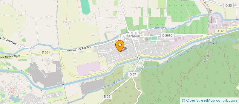 localisation de l'entreprise JNLG  CHARLEVAL