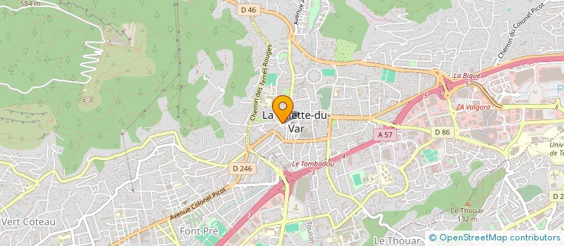 localisation de l'entreprise JNM  LA VALETTE-DU-VAR
