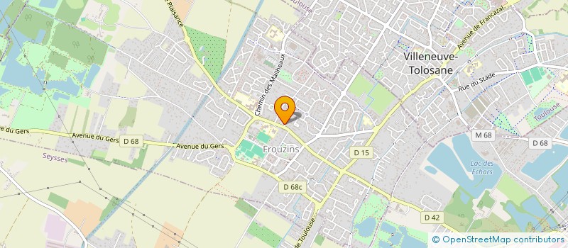 localisation de l'entreprise JNM - IMMO  FROUZINS