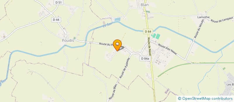 localisation de l'entreprise JNR  BLAN