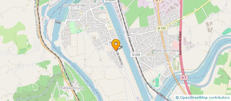 localisation de l'entreprise JNS DEVELOPPEMENT  LA ROCHE-DE-GLUN