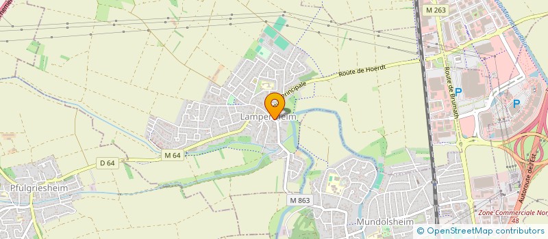 localisation de l'entreprise JNSA  LAMPERTHEIM