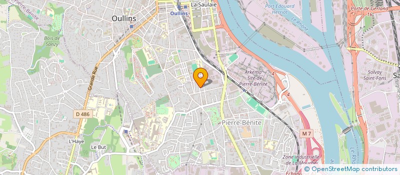 localisation de l'entreprise JNSPIMMO  OULLINS-PIERRE-BENITE